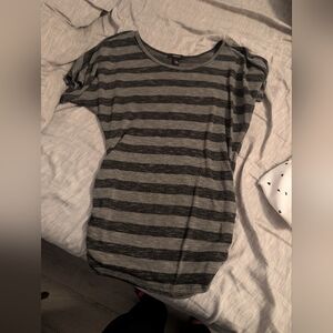 Striped Gray Women's Top